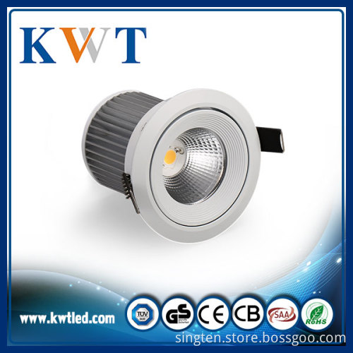 Recessed 10W 13W 15W LED Downlight CRI 90 Sharp COB chip